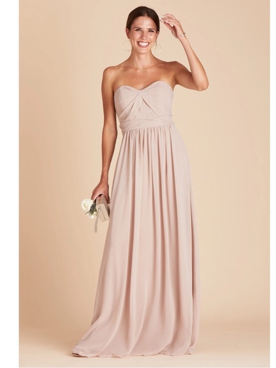Birdy Grey Dresses & Skirts - Birdy Grey Grace convertible Maxi Dress in Taupe - Elegant Evening Gown Large